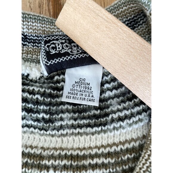 Vtg Croquet Sweater Womens M Fair Isle Made in USA 90s - Picture 5 of 7